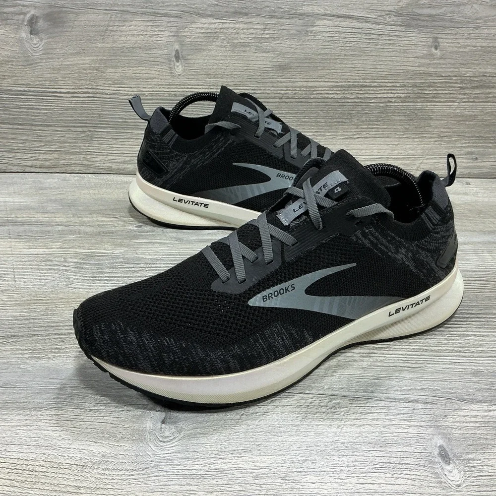 Brooks Womens Levitate 4 Running Shoes Sneaker Black/White 1203351B012 US 11.5 B